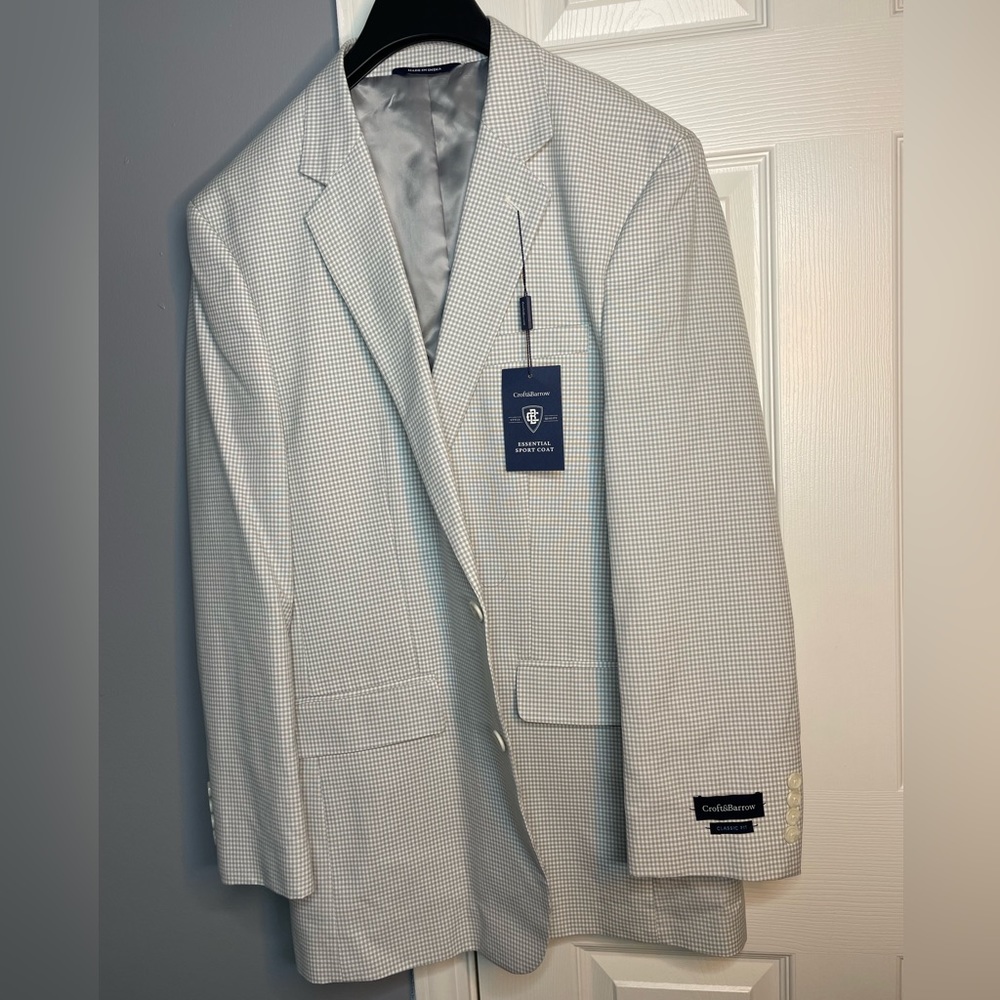 “Croft&Barrow” Classic Fit Checkerboard Sport Coat